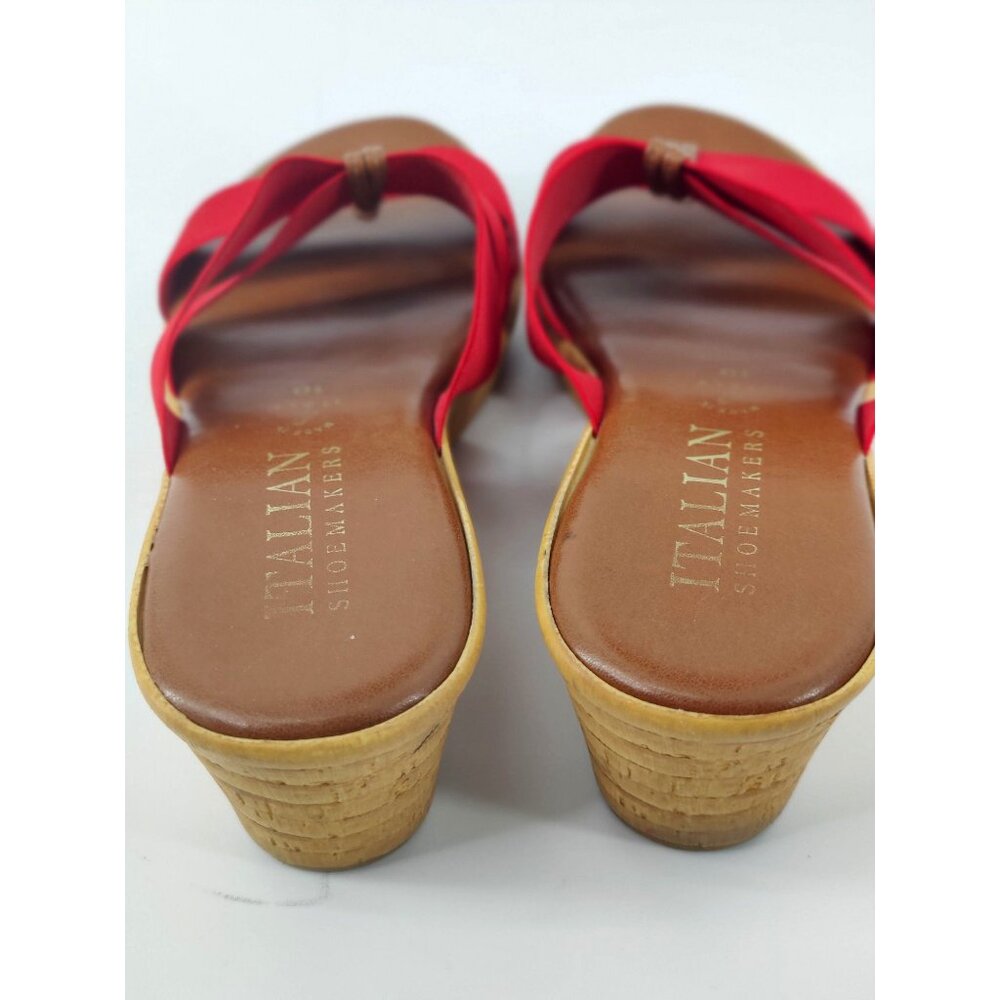 Italian Shoemakers Women's Open Toe Slide Wedge Sandals Size 10 - Picture 7 of 12